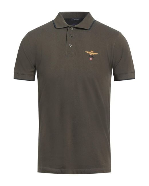 Aeronautica Militare Gray Polo Shirt for men