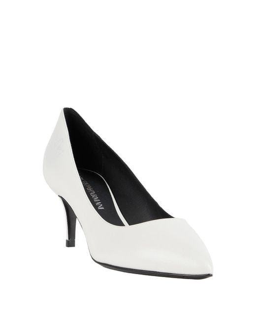 Emporio Armani White Pumps