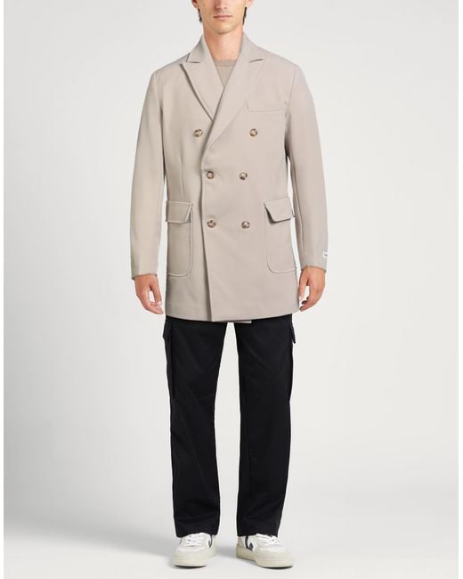 Berna Natural Overcoat & Trench Coat Polyester, Elastane for men