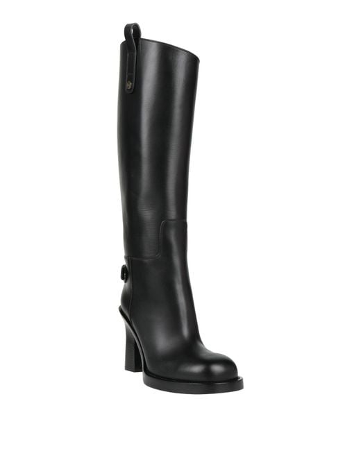 Burberry Black Boot Leather