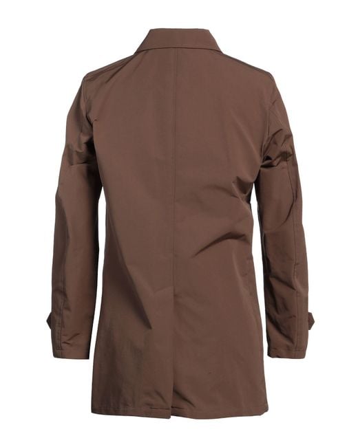 Moorer Brown Overcoat & Trench Coat for men