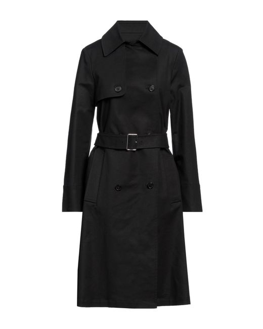 BCBGMAXAZRIA Black Overcoat & Trench Coat