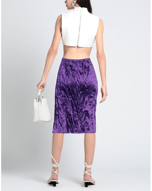 Quira Purple Midi Skirt
