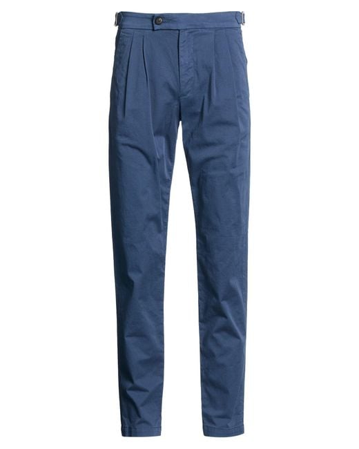 Eleventy Blue Pants Cotton, Elastane for men