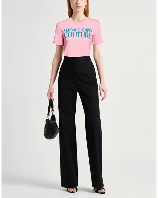Versace Jeans Couture Pink T-Shirt Cotton