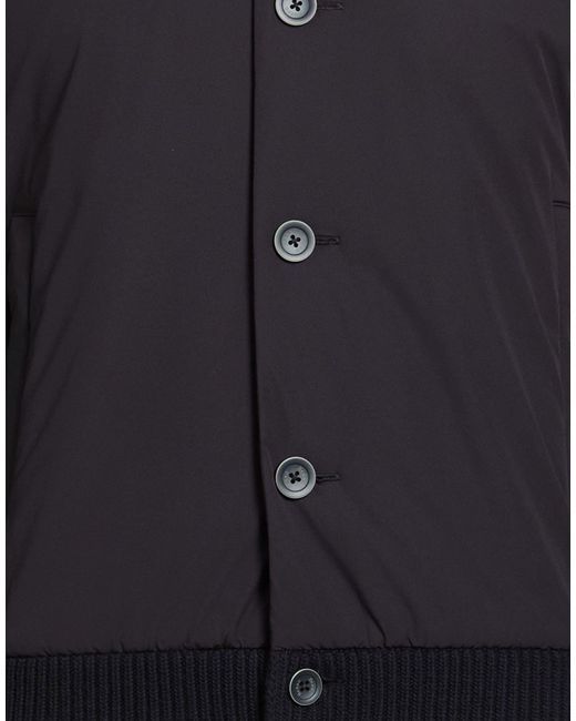 Herno Blue Resort Midnight Puffer Wool, Polyamide for men