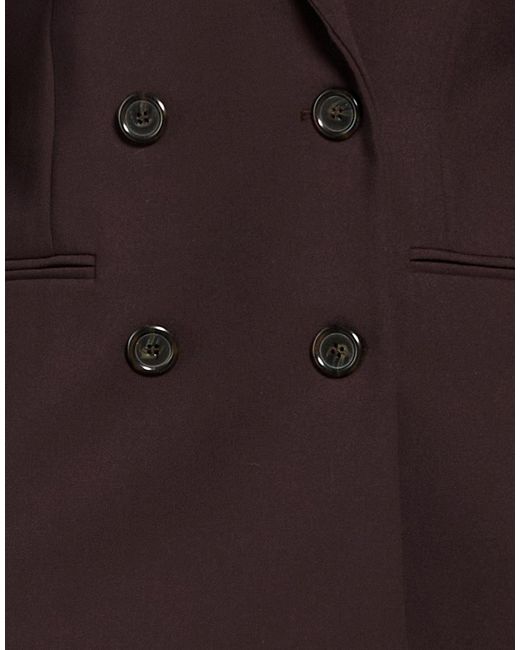 Ottod'Ame Brown Dark Blazer Polyester, Viscose, Elastane