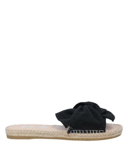 Manebí Black Sandals Linen