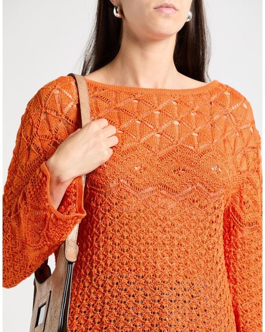 Alberta Ferretti Orange Jumper