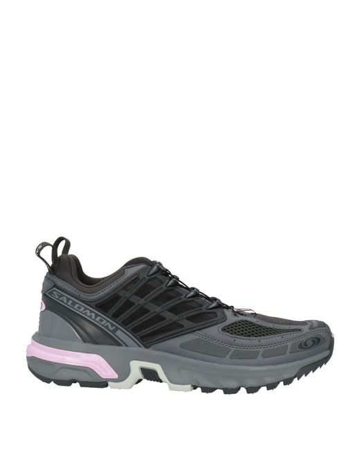 Salomon Gray Sneakers Synthetic Material, Textile Fibers for men