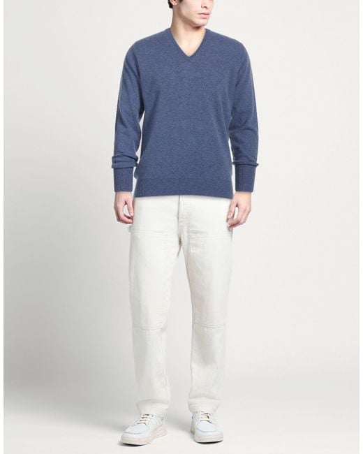 William Lockie Blue Jumper for men