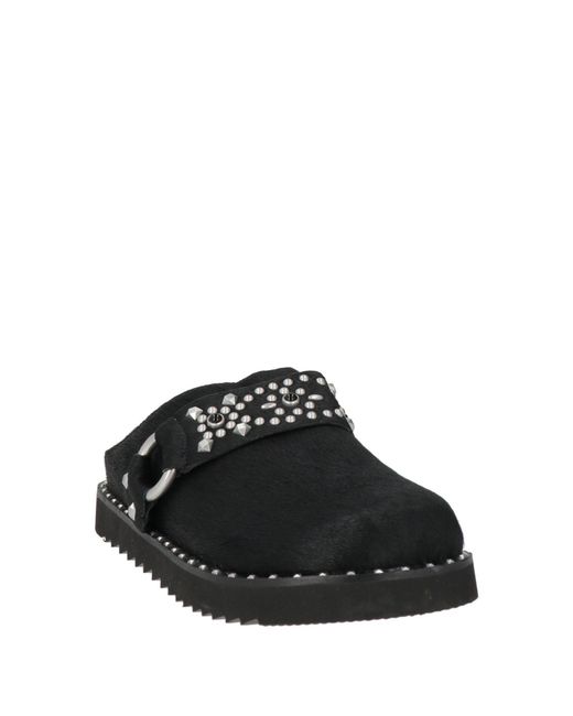 Ash Black Mules & Clogs Leather