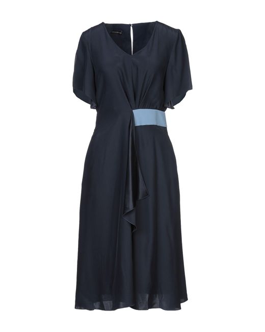 Emporio Armani Blue Midi Dress