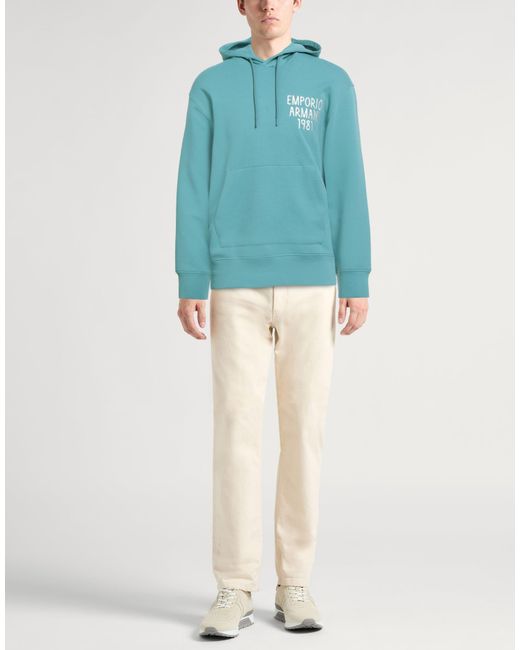 Emporio Armani Blue Sweatshirt for men