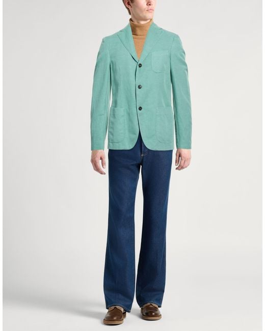 Blazer Incotex pour homme en coloris Green