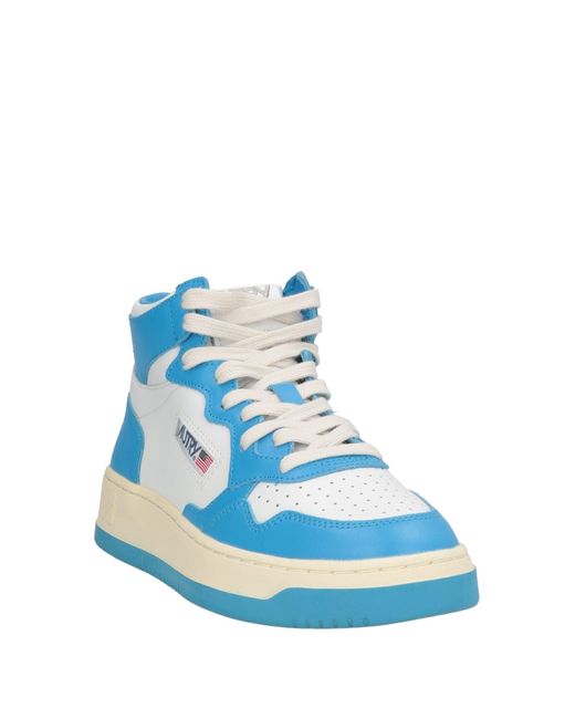 Autry Blue Medalist High-Top Sneakers