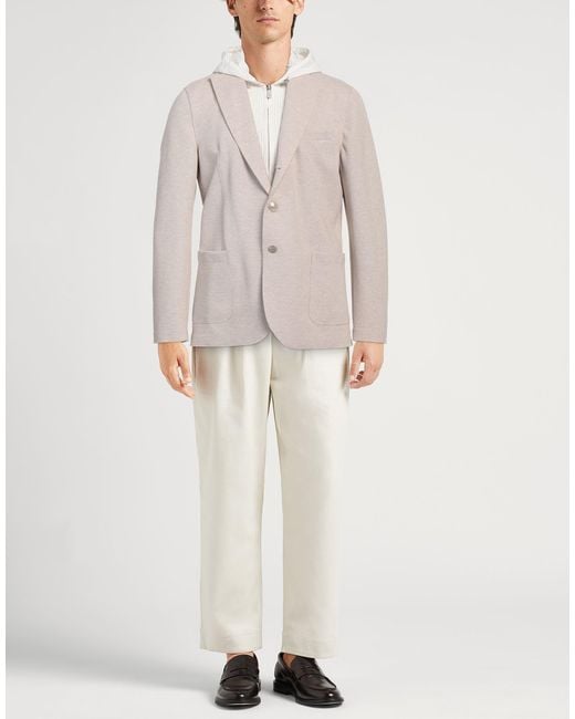 Eleventy Natural Blazer Cotton, Polyamide, Elastane for men