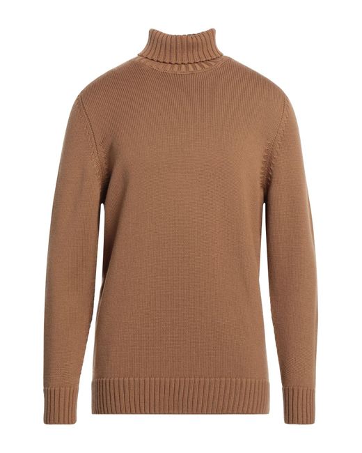 Drumohr Brown Turtleneck for men