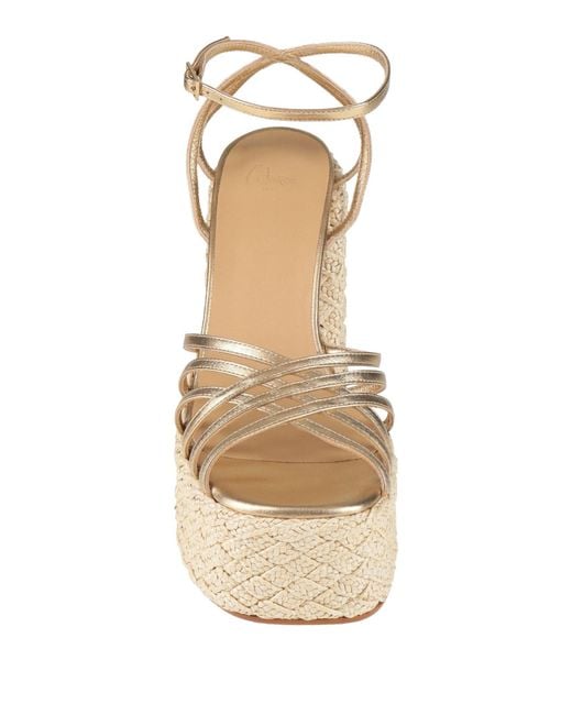 Castaner Metallic Sandals