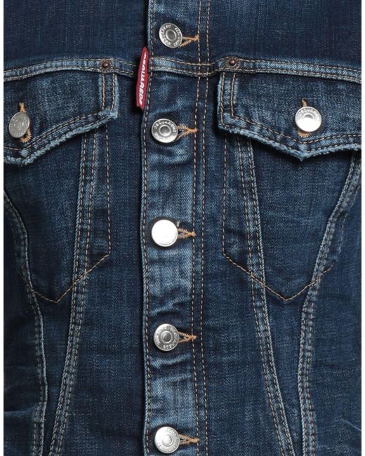 DSquared² Blue Denim Outerwear