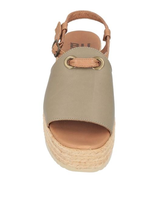 BUENO Natural Espadrilles Leather