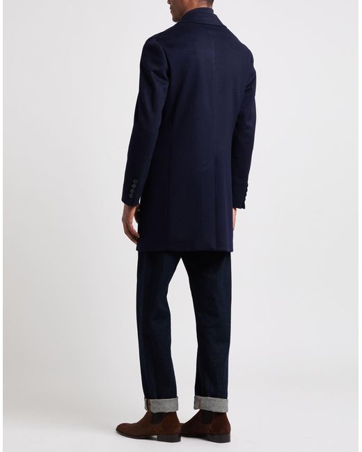 Brian Dales Blue Midnight Coat Wool for men