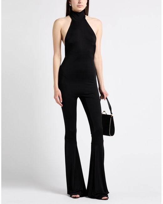 ANDAMANE Black Jumpsuit Viscose, Elastane