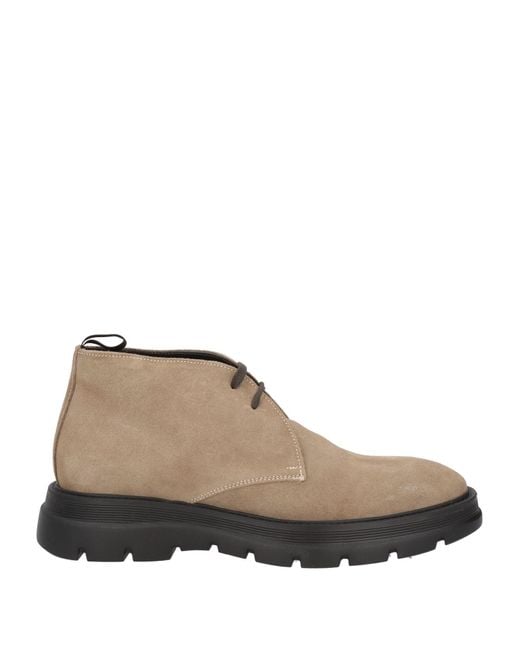 Alberto Guardiani Brown Khaki Ankle Boots Leather for men