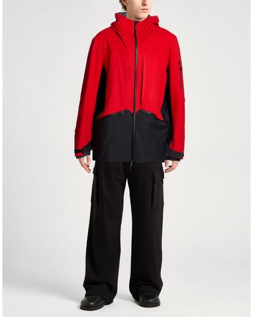 Sease Red Jacket Wool, Cashmere, Bio Nylon for men