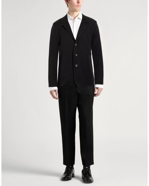 Takeshy Kurosawa Black Blazer Polyester, Viscose, Elastane for men