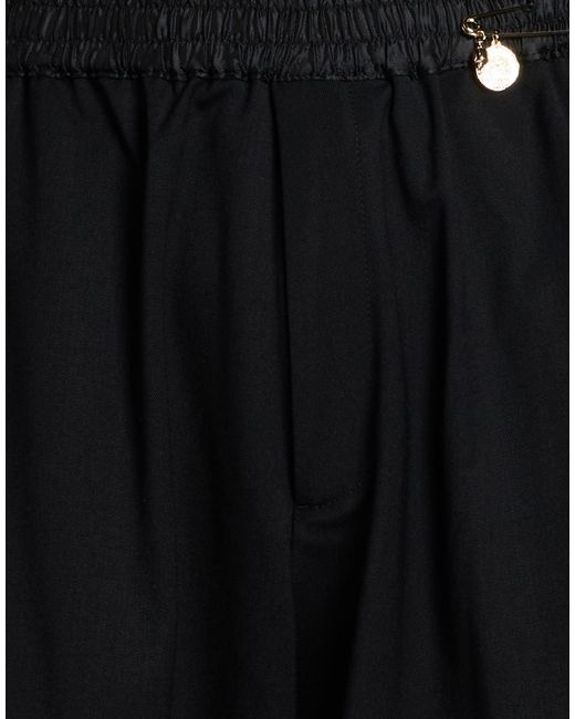 Aries Black Pants Polyester, Virgin Wool, Elastane for men
