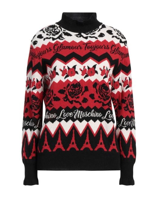 Love Moschino Red Turtleneck