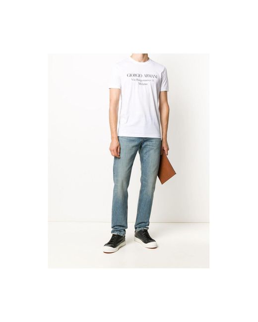 Giorgio Armani T shirts in WeiB fur Herren Lyst AT