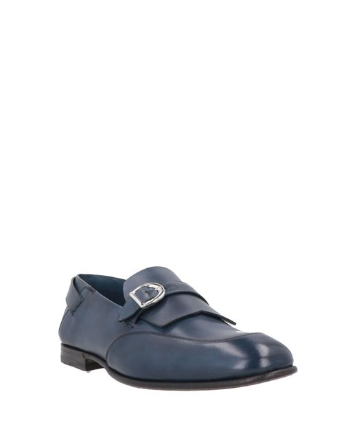 Silvano Sassetti Blue Loafers for men