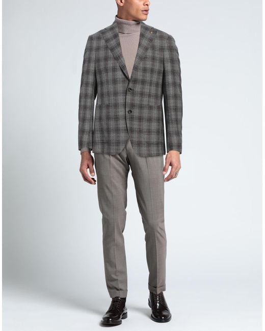 Sartoria Latorre Gray Blazer Wool for men