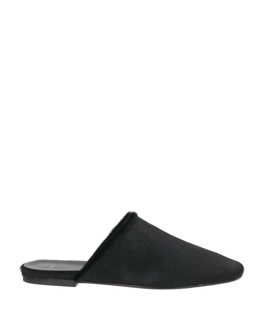 Jude Black Mules & Clogs