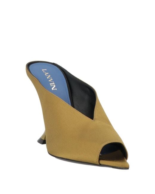 Lanvin Natural Sandals Textile Fibers