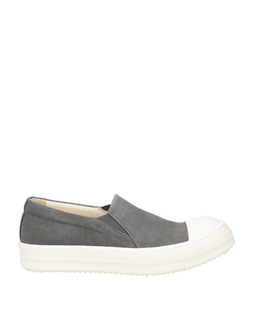 Rick Owens Gray Sneakers Textile Fibers, Synthetic Material for men