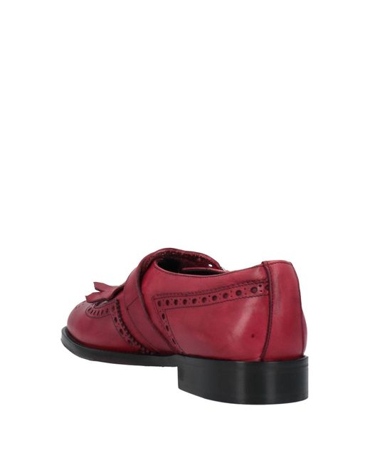 RICHARD OWE'N Red Loafers Soft Leather