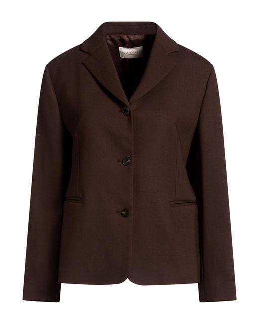 Montedoro Brown Blazer Virgin Wool, Elastane