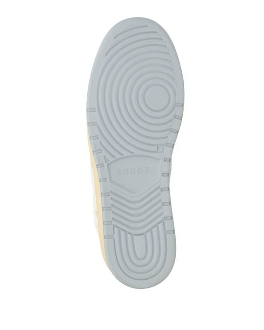 Rhude White Sneakers Leather for men