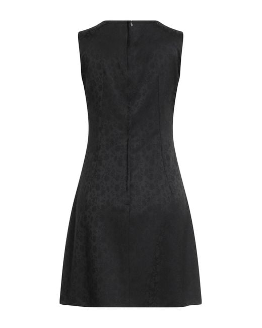 Dolce & Gabbana Black Mini Dress Virgin Wool, Elastane