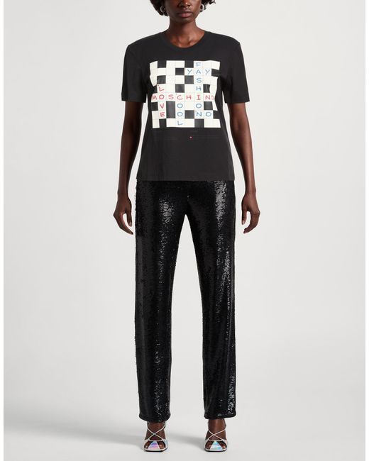 Love Moschino Black T-Shirt Cotton