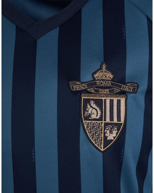 Fendi Blue T-Shirt Polyester for men
