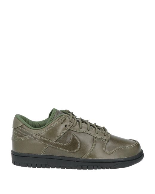 Nike Green Military Sneakers Leather for men