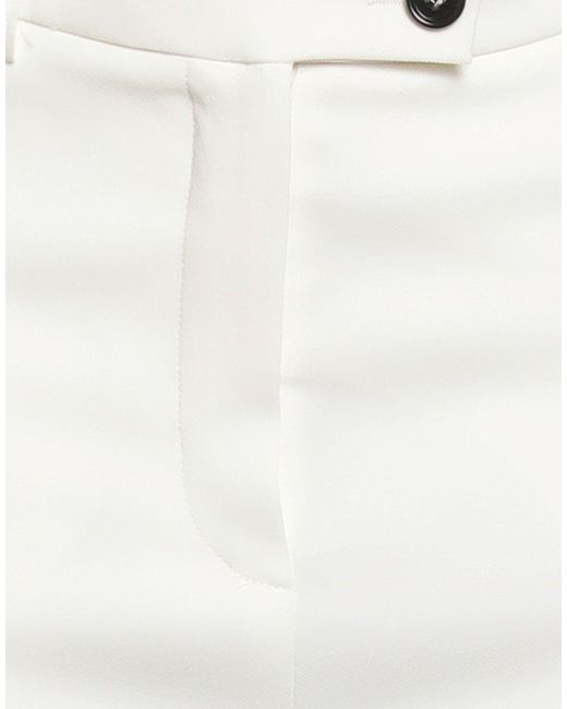 Beatrice B. White Pants Viscose, Polyester, Elastane