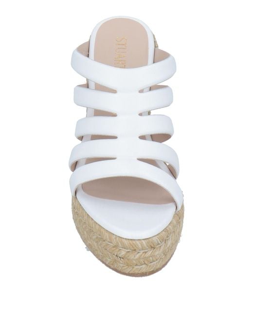 Stuart Weitzman White Espadrilles
