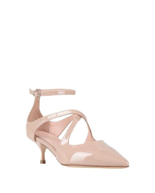 Anna F. Pink Blush Pumps Leather