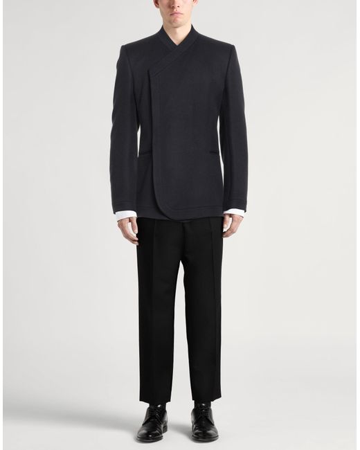 Emporio Armani Blue Blazer Virgin Wool for men