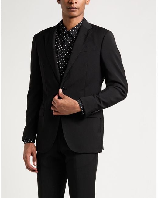 Emporio Armani Black Suits for men